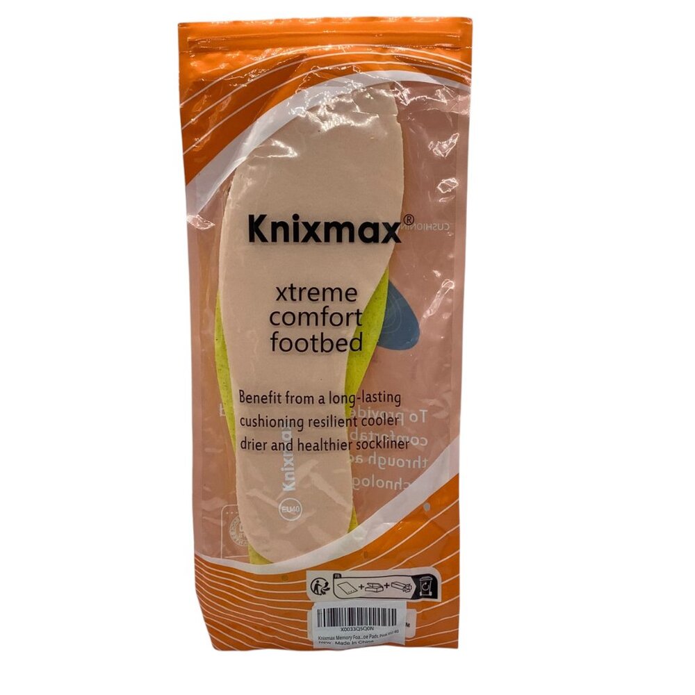 Knixmax Xtreme Comfort Footbed Memory Foam Insoles Shoes EU 40 NEW Women 9